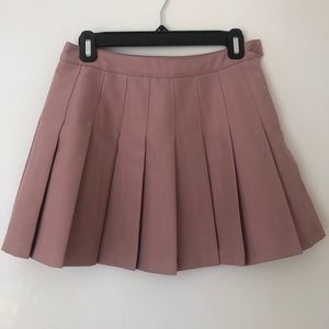 Pleated pink tennis skirt